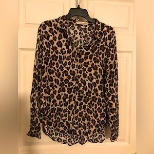 Alexander Jordan Leopard-print blouse
